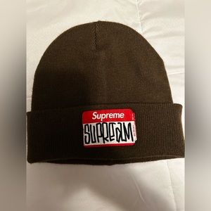 Supreme Gonz Nametag Beanie, Brown